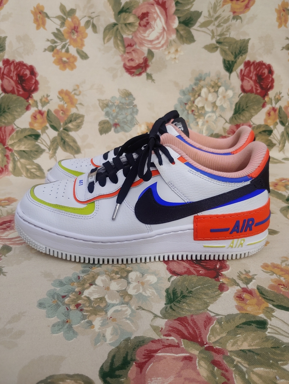 Nike Air Force 1 Shadow Sneakers White Multi Women's 9.5 - Picture 10 of 16
